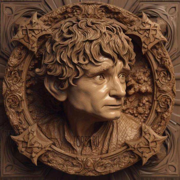 Frodo Baggins 4 3d stl модель для ЧПУ